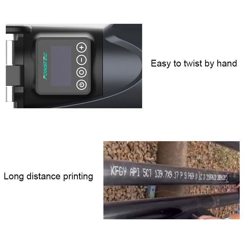 30-60mm Large Character Handheld Inkjet Printer Touch Screen Date Coding Machine