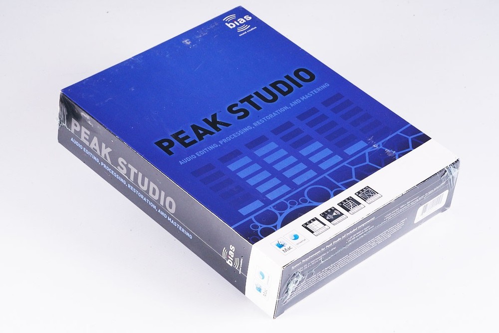 BIAS PEAK STUDIO Including Peak Pro 7 Audio Editing Mastering MAC Software - NEW