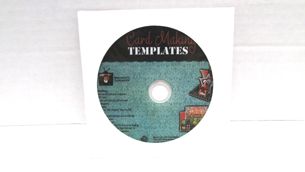 CD DVD Card Making Templates Instruction HOTP