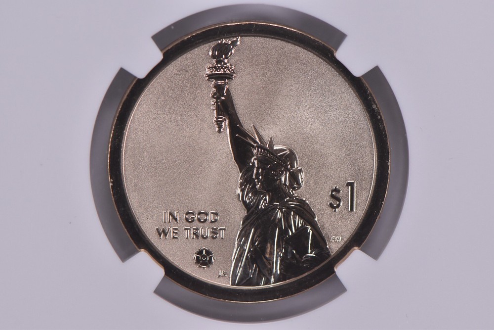 2020-S American Innovations Gerber Variable Scale $1 Reverse PF70 NGC