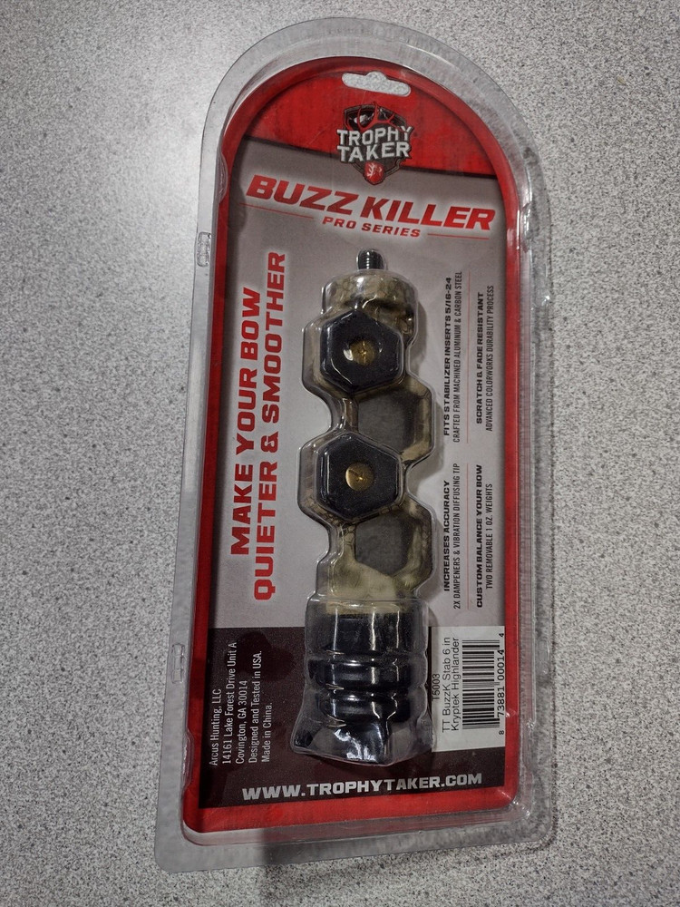 NEW!!! TROPHY TAKER BUZZ KILLER...6"ALUMINUM STABILIZER