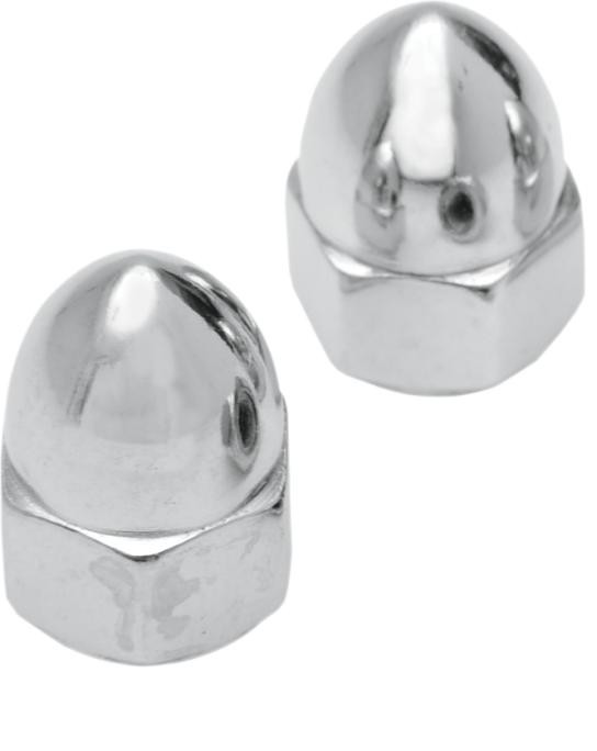DS Chrome Ware Acorn Nuts 2-Pack 7/16"-14