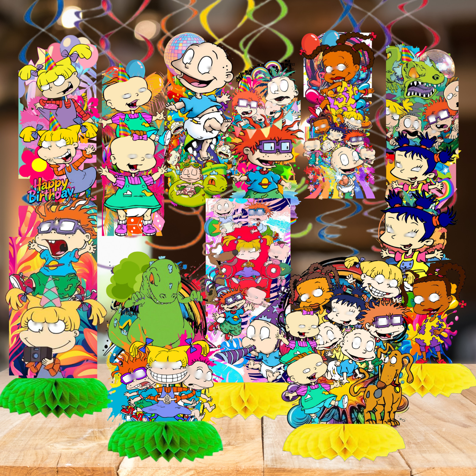 RUGRETS plate birthday party supplies rugrats centerpiece decoration event theme