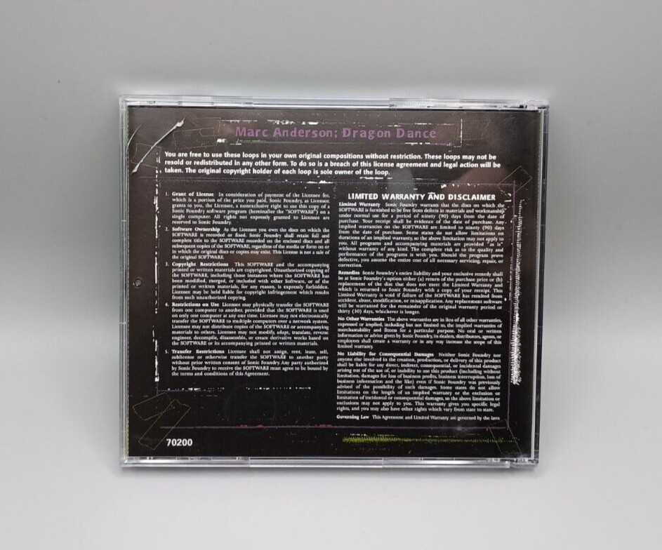 LOOPS FOR ACID Marc Anderson's Dragon Dance CD (2000 SONIC FOUNDRY)