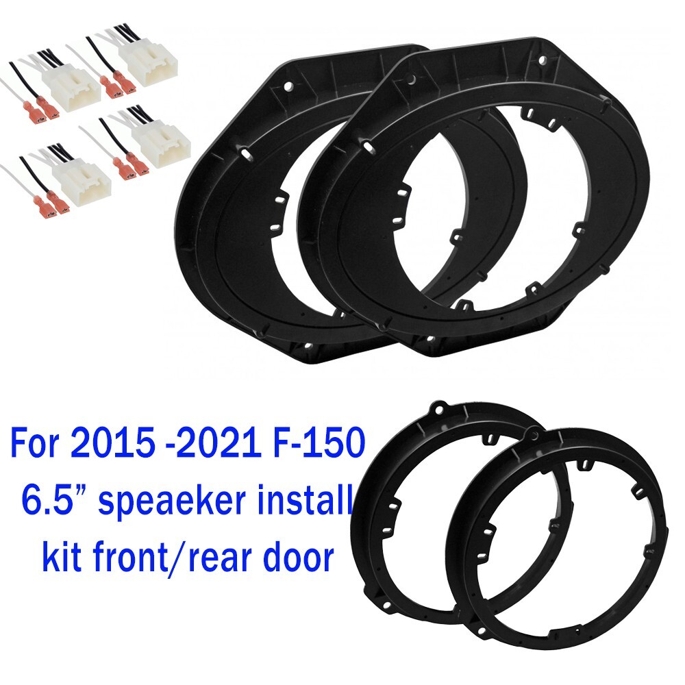 Front/Rear Door 6.5" Speaker Install mount Kit for 2015 - 2021 Ford F-150 (F150)