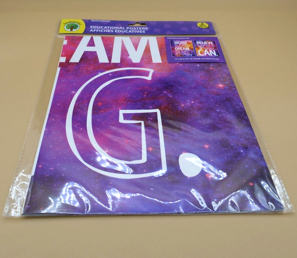 Teaching Tree Educational Posters 2 PACK MOTIVATIONAL