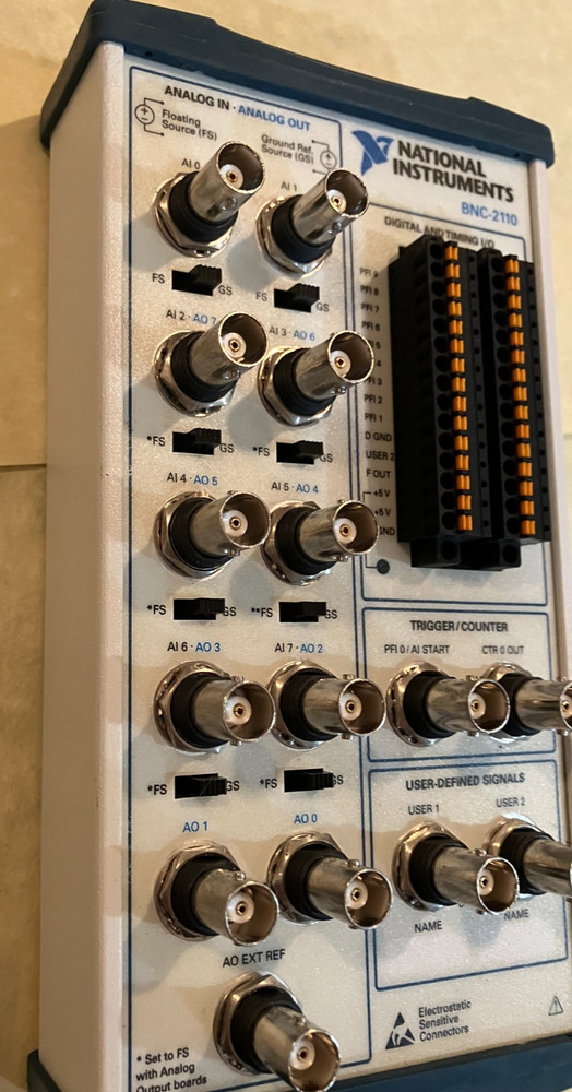 National Instruments BNC-2110 Shielded Connector Block Unit 185124F-01 Module NI