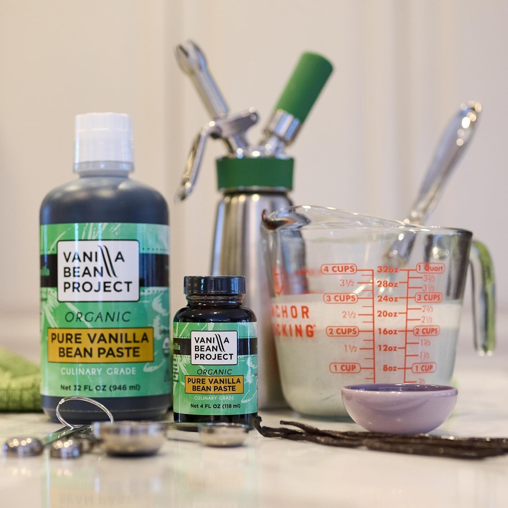 Organic Vanilla Bean Paste | Baking Necessity | Pure for 4 Ounce