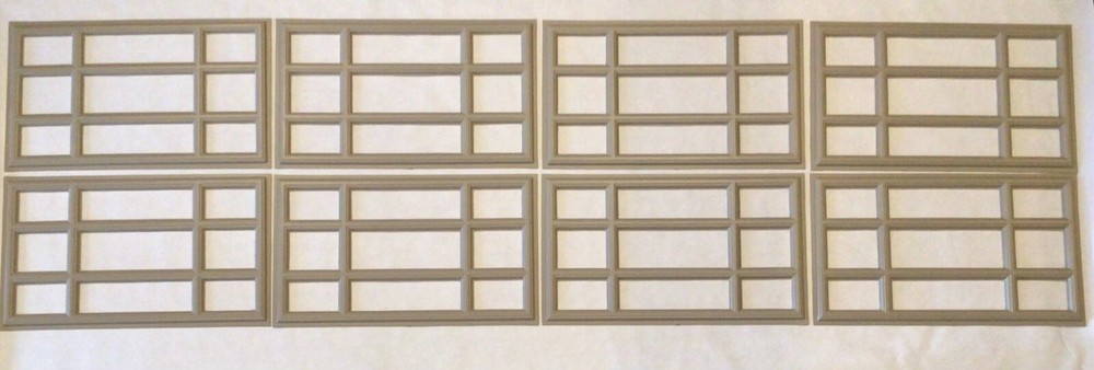 8 Amarr Prairie Replacement Inserts for Short Panel Amarr Garage Doors Sandtone