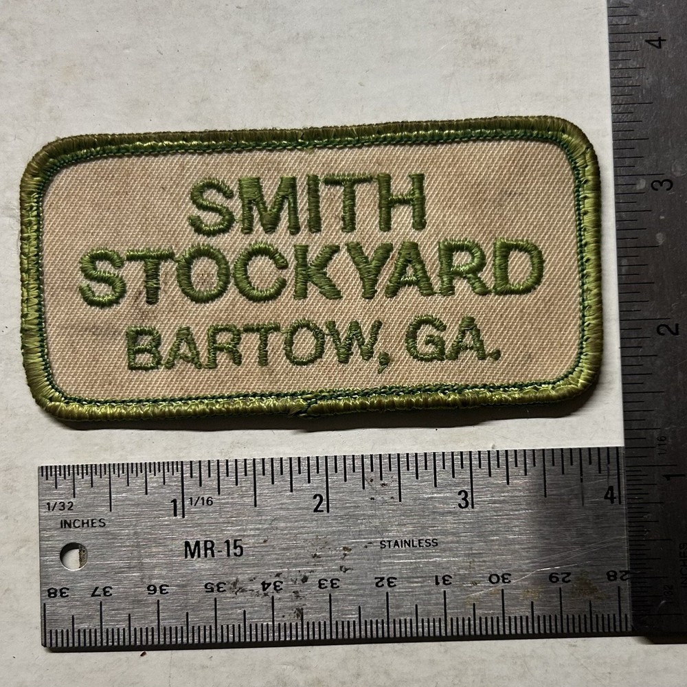 Vintage Smith Stockyard Patch, Bartow Georgia 4in