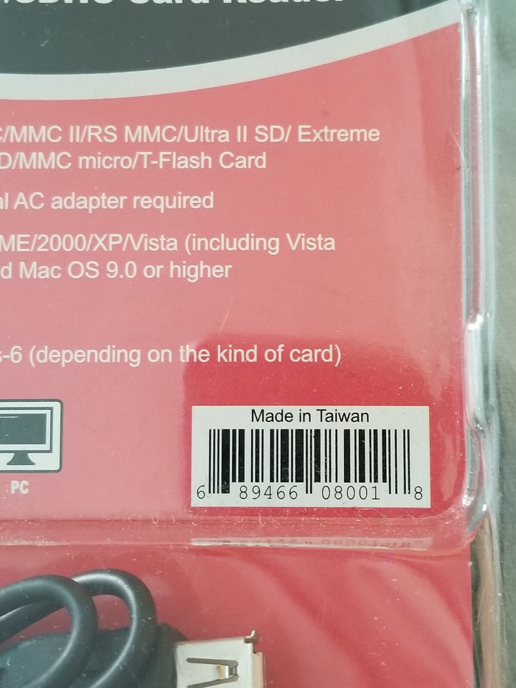 Precision Design USB 2.0 SD/SDHC Card Reader Brand New Green