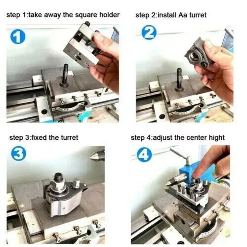 A1 Multifix 40 Position Tool Post 3 PC SET AD2090 Turning Tool Holder Multifix A