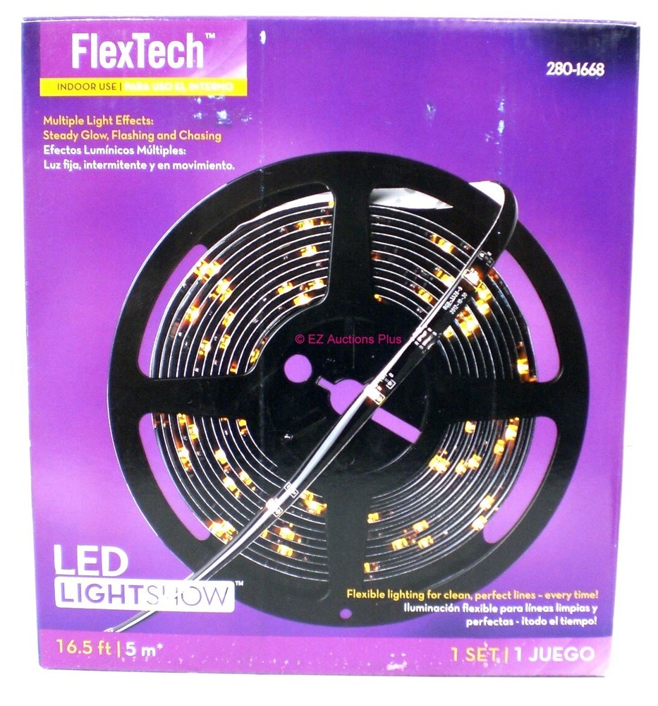 Gemmy Lightshow Halloween 16.5' Orange FlexTech Lights LIGHT EFFECTS