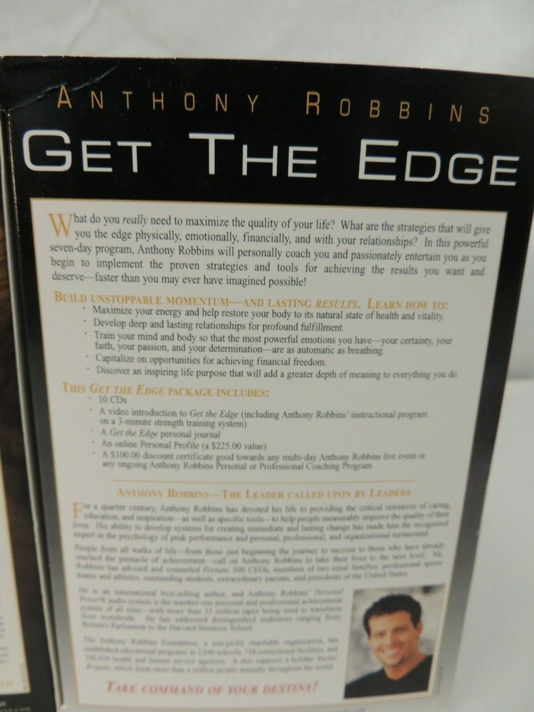 ANTHONY ROBBINS PERSONAL POWER CD SET GET THE EDGE TRANSFORM YOUR LIFE