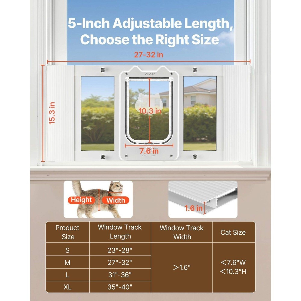 High-Transparency Glass | Quick Installation | Adjustable Window Width