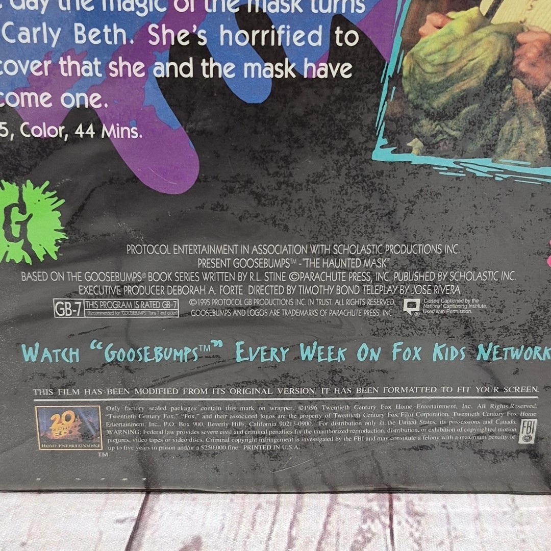 Goosebumps: The Haunted Mask (VHS, 1995) R.L. Stine