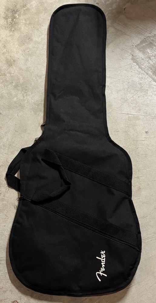 Fender® Padded Electric Guitar Case Gig Bag Soft Shell Single Strap Black Nice!