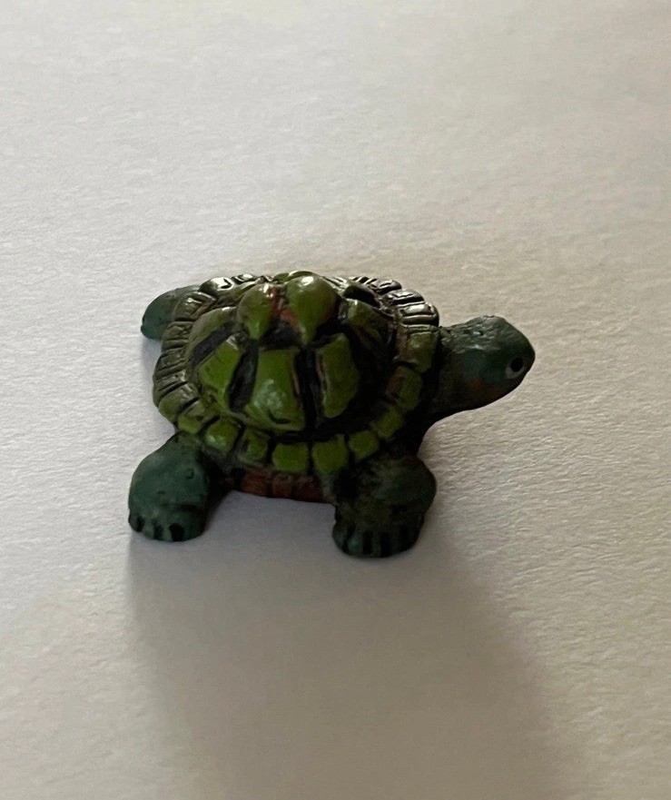 Tiny Turtle Miniature Mini Figure Figurine 3/4”