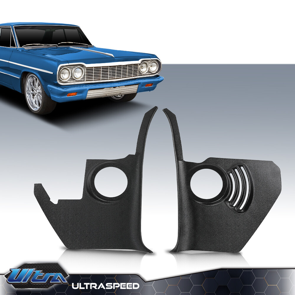 Pair Fit For 1964 Chevy Impala with AC Speaker Kick Panels without Speaker