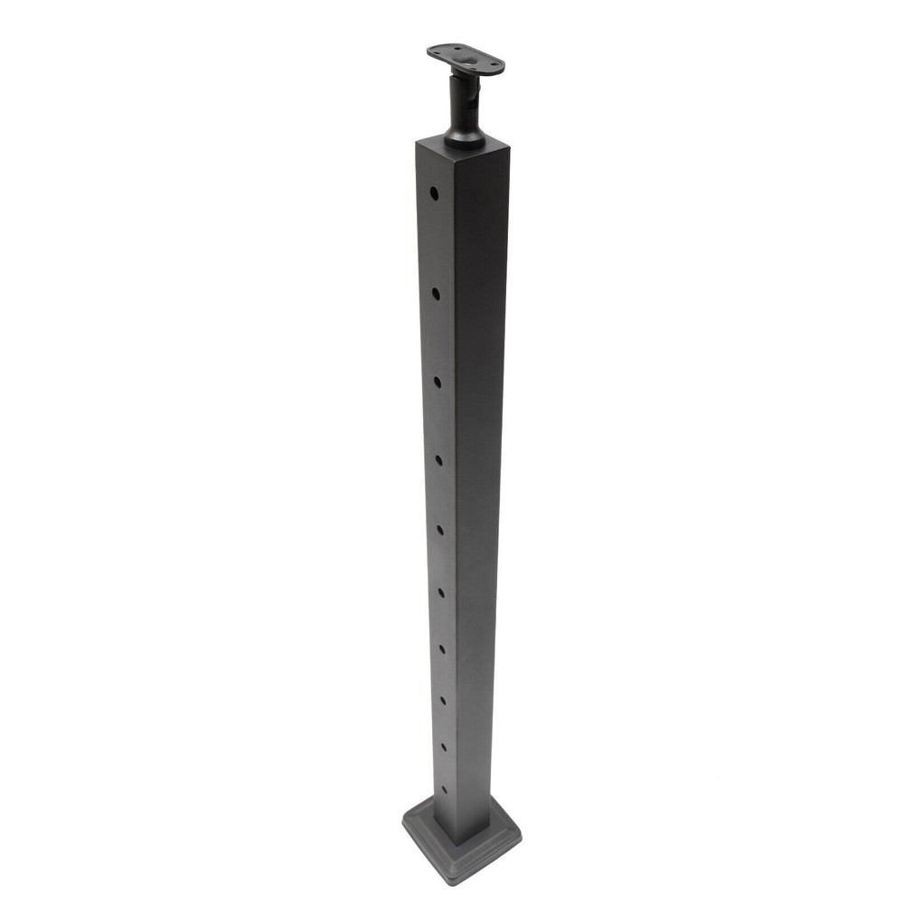 4PCS Cable Railing Posts Deck Fence Posts 36"x2"x2" Stainless Pre-drilled Holes