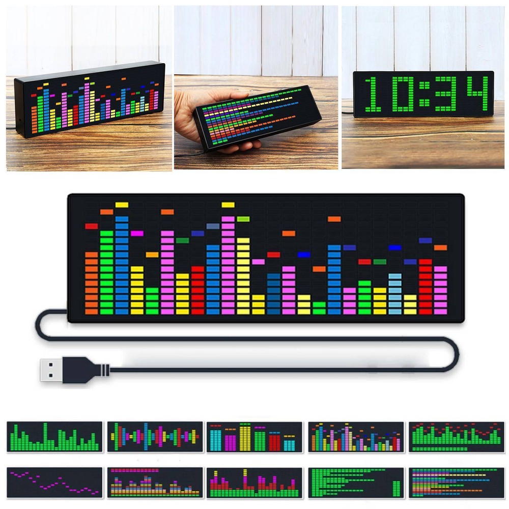 USB Music Spectrum Indicator VU Meter VFD Audio Level Display Amplifier Board