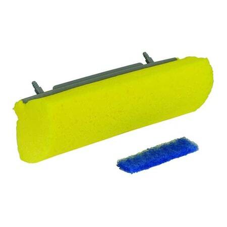 Quickie 582Mb Sponge Mop Head, Screw On Connection, Yellow, 582Mb