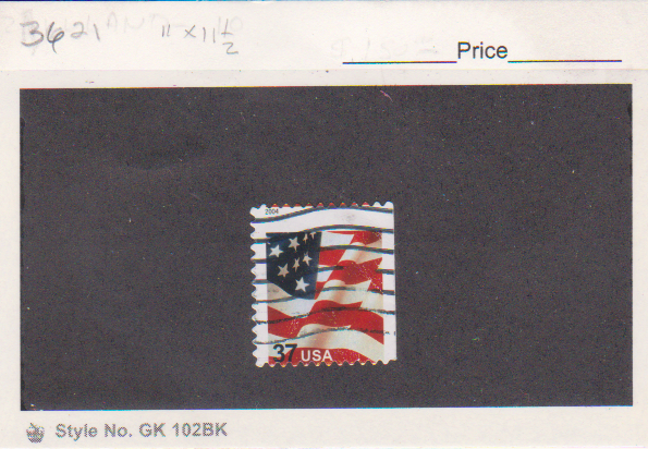 US Scott # 3621 Misperf Error / EFO "Flag"Used 37 Cent