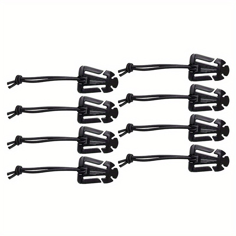 8pcs Backpack Bungee Clips Durable Triangular Buckle for Outdoor Gear
