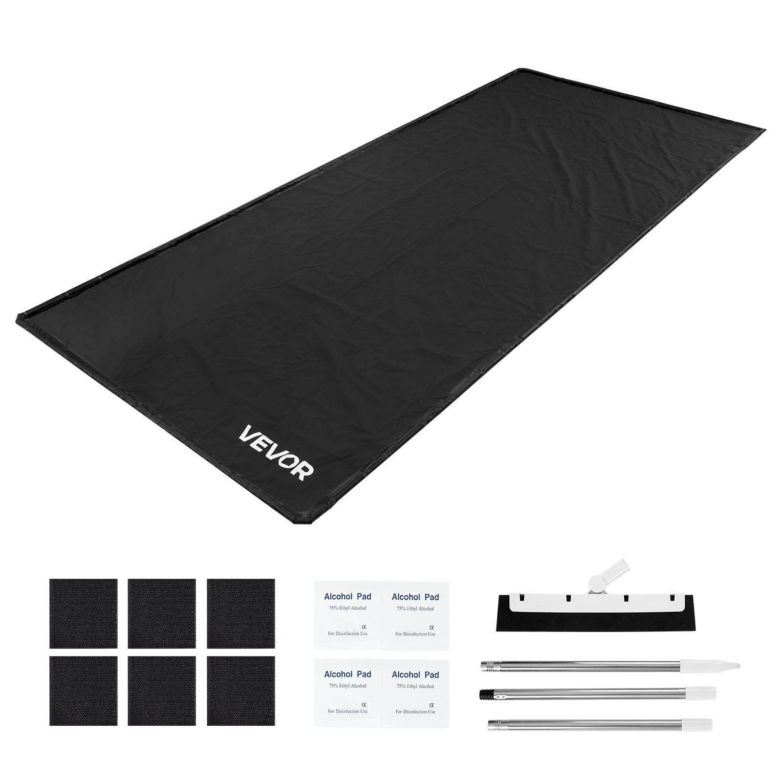 VEVOR Containment Mat Non-Slip Garage Floor Mat 7 ft 9 in x 18 ft Raised Edge