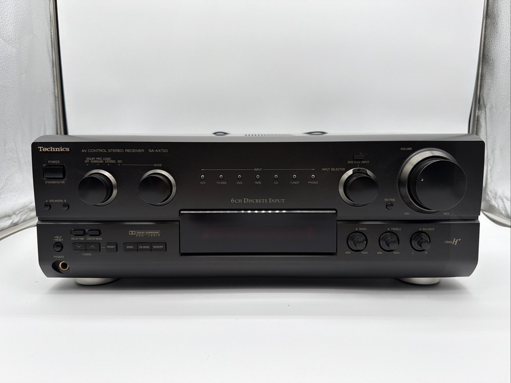 Technics SA-AX720 AV Control Stereo Receiver 100W/Ch - Phono Input- 6 Ch- Tested