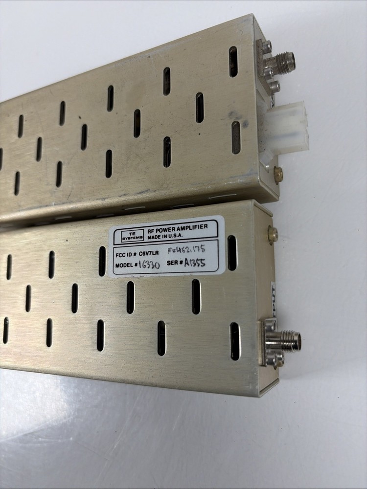 TE Systems RF Power Amplifier Model 16330 Pair