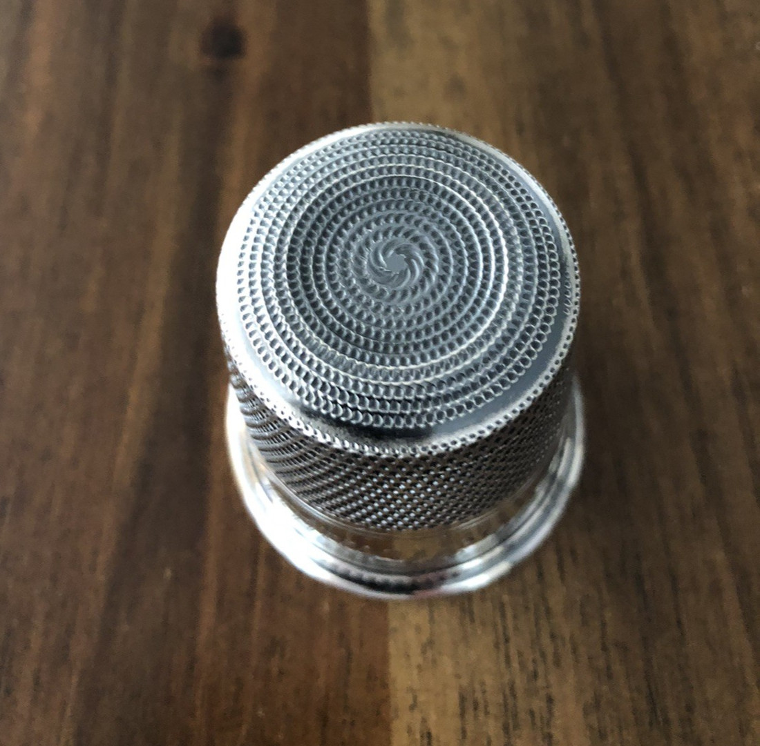 Thomae & Co. Sterling Silver "Only A Thimble Full" Shot Glass Jigger