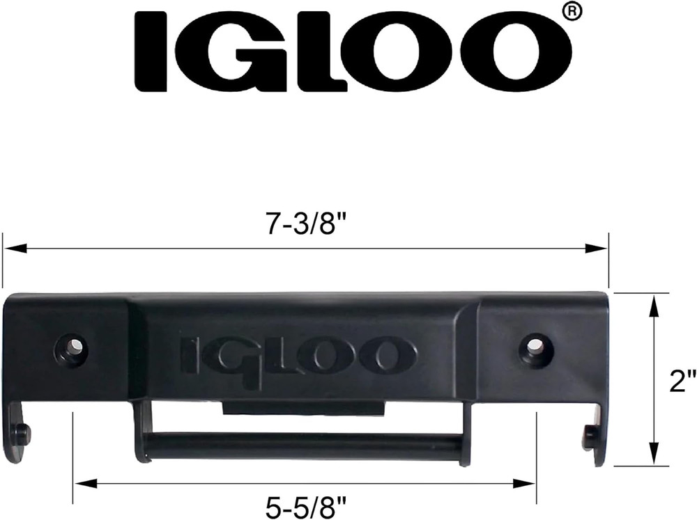 Igloo Trailmate Cooler Replacement Snap-On Hinge, Plastic, Black
