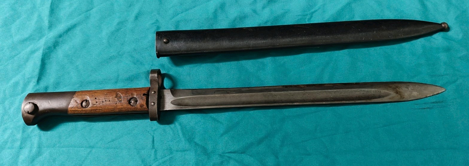 VINTAGE CZECH CZ24 CSZ MAUSER BAYONET AND SCABBARD