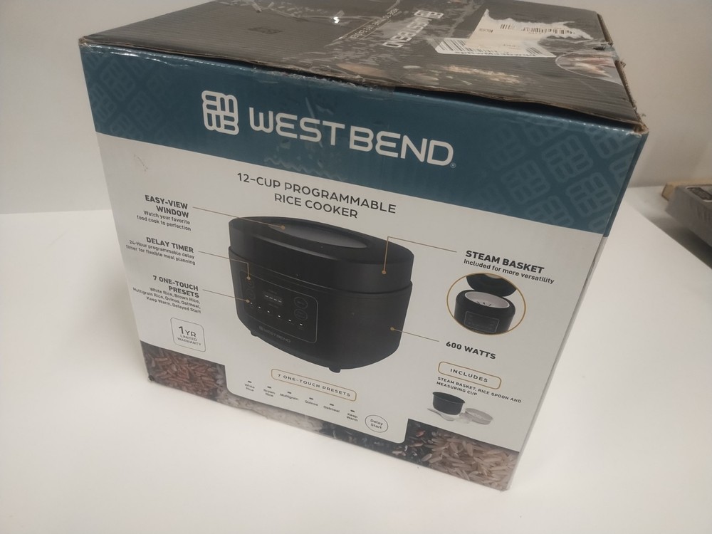 Programmable Rice & Grain Cooker with 7 Preset Functions, Delay Timer New in Box