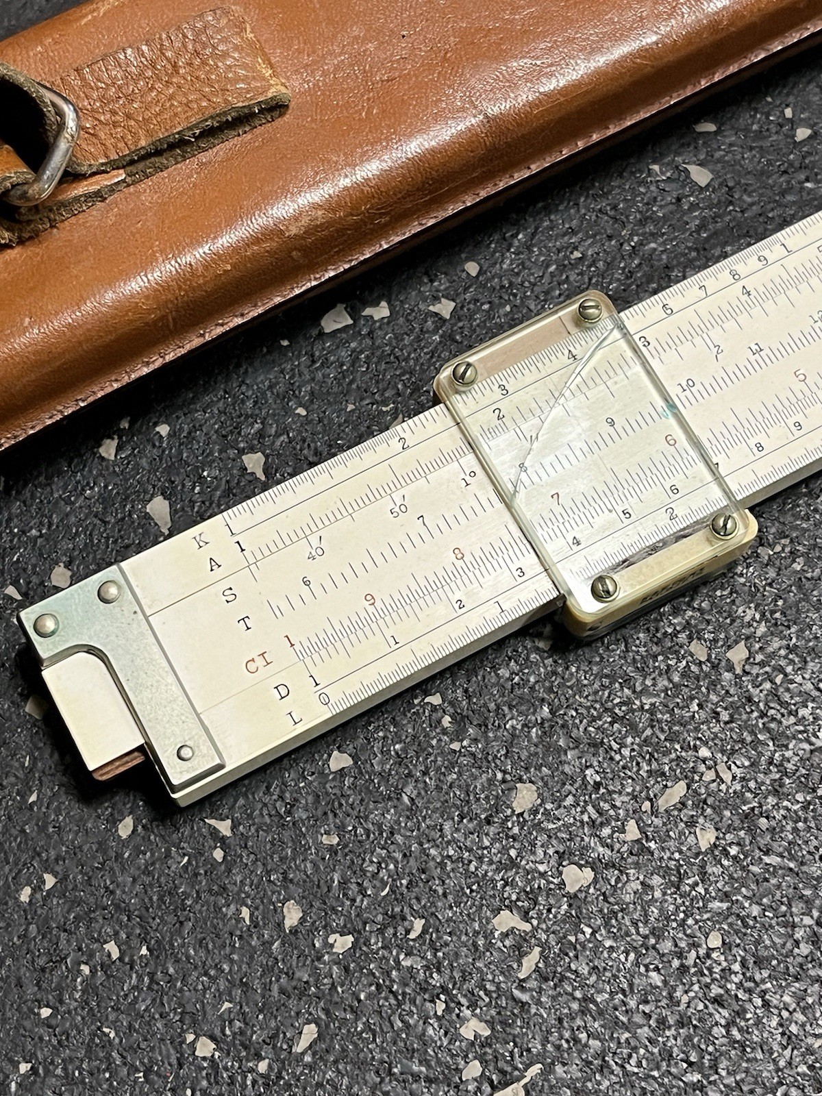 Keuffel & Esser 4088-3 Slide Ruler Leather Case