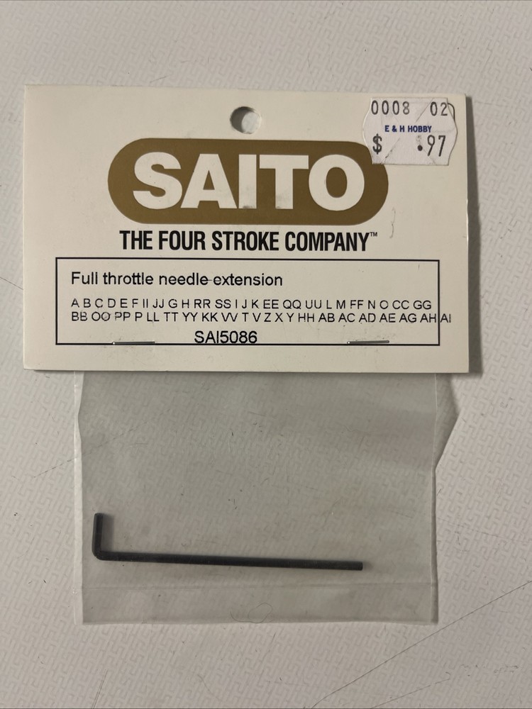 Saito Full Throttle Needle Extension
