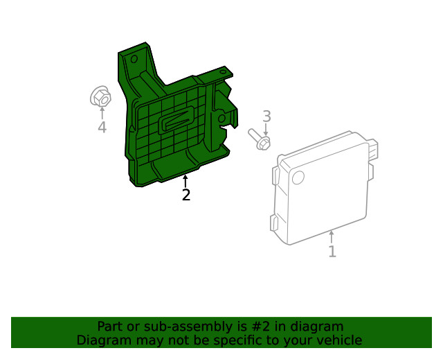 Genuine Ford Blind Spot Detection System Warning Sensor Bracket DA8Z-14D189-B