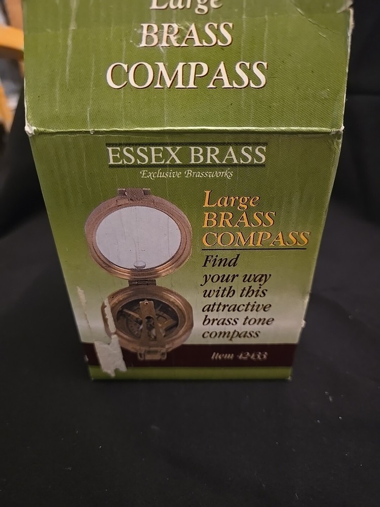 Solid Large Brass Easex Compass