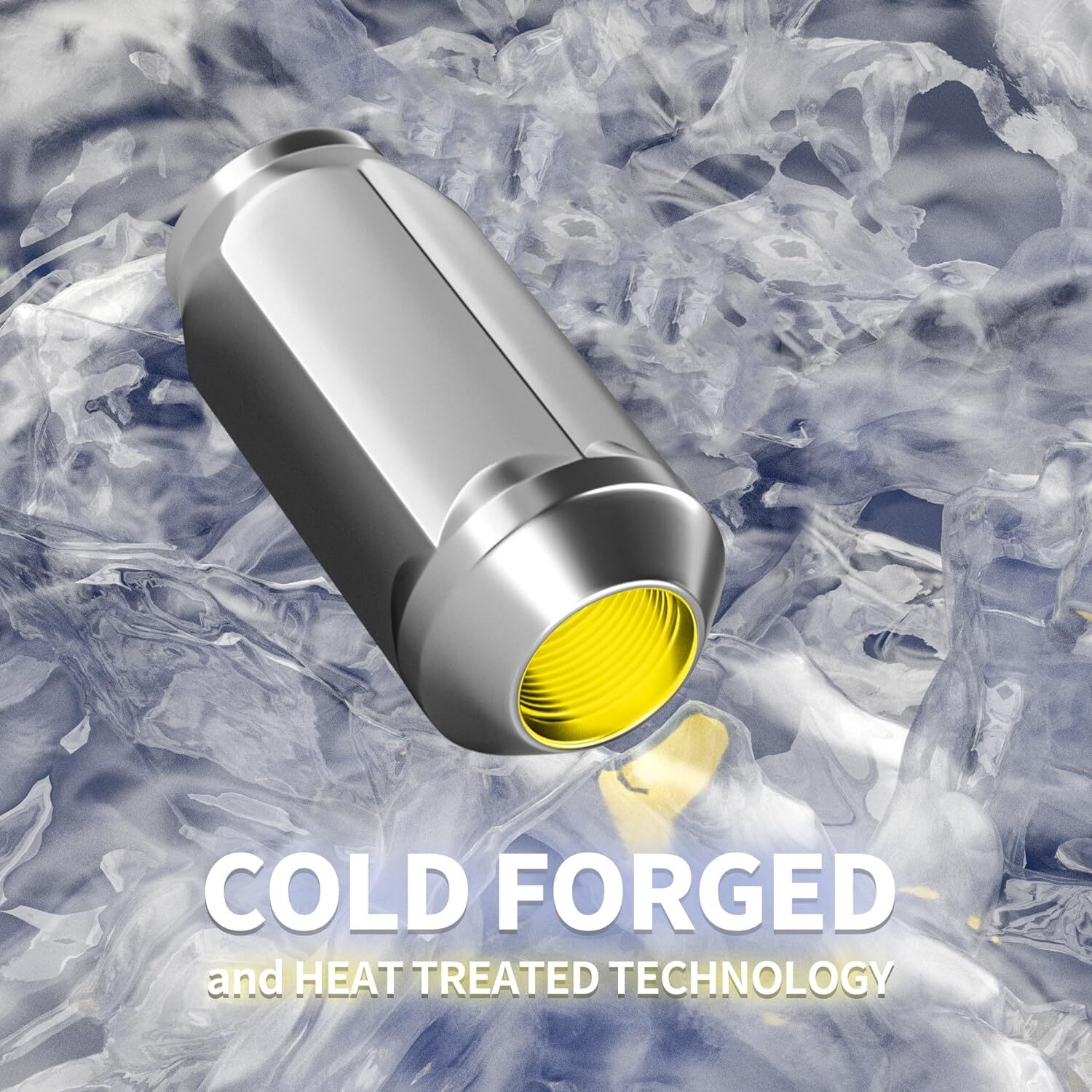 24pc Lug Nut Set 1.75" Long Bulge Acorn 14x2 Chrome Wheel Nuts 2004-2014 F150