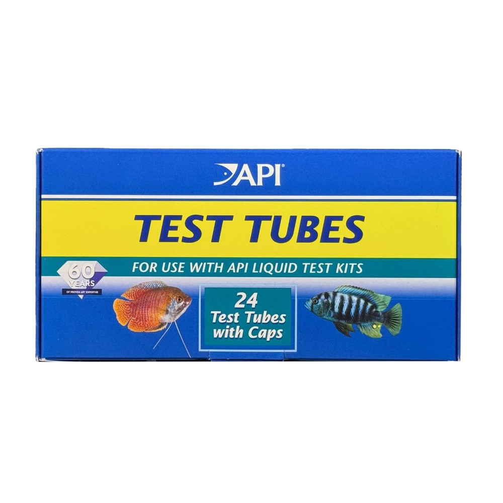 API REPLACEMENT PLASTIC TEST TUBES WITH CAPS For Any Aquarium Test Kit Including