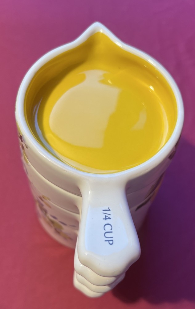 Lang Lemon Grove Earthenware Stacking Measuring Cups Susan Winget