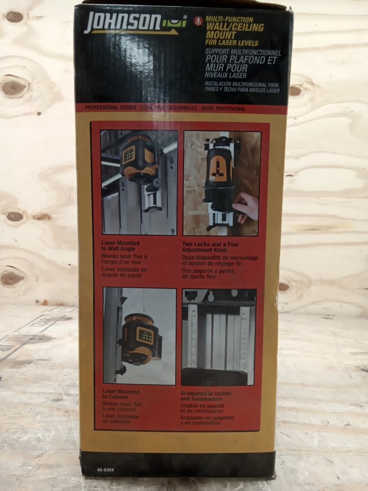 Johnson Level & Tool 40-6304 Multi-Function Mount for Rotary Lasers, 5/8" Screw