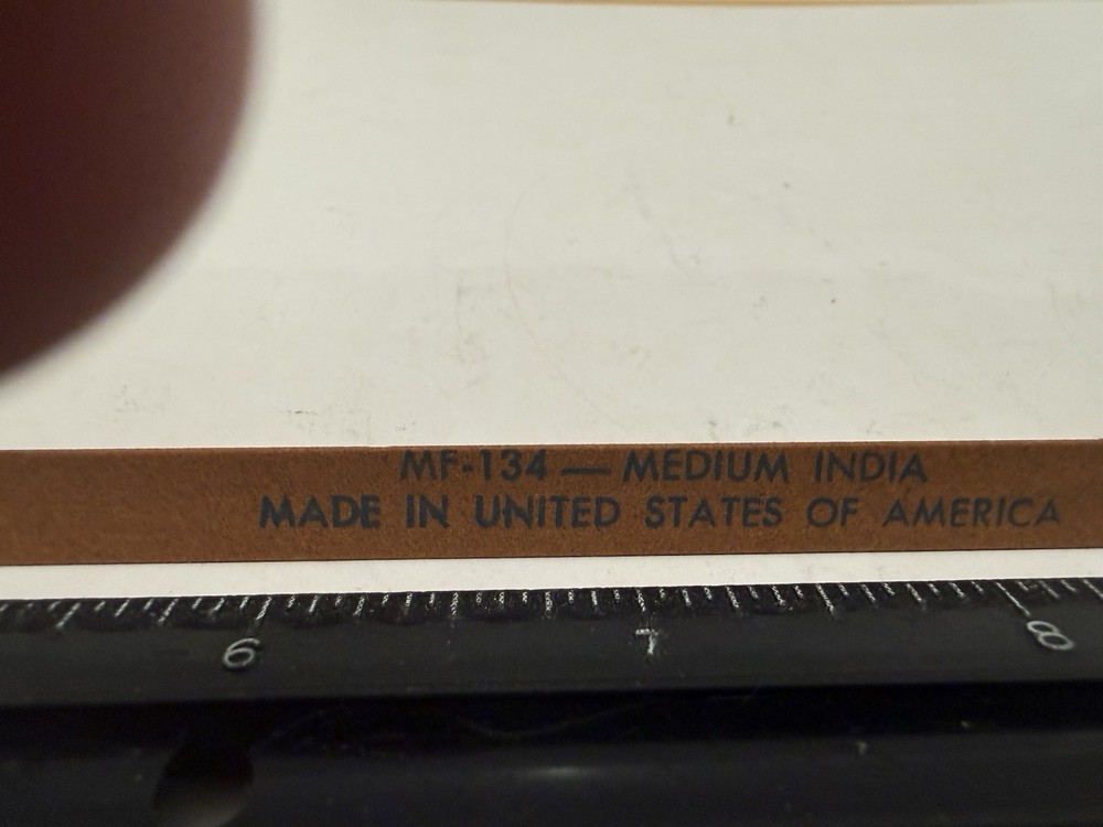 New Norton MF-134 Triangular Medium India Stone