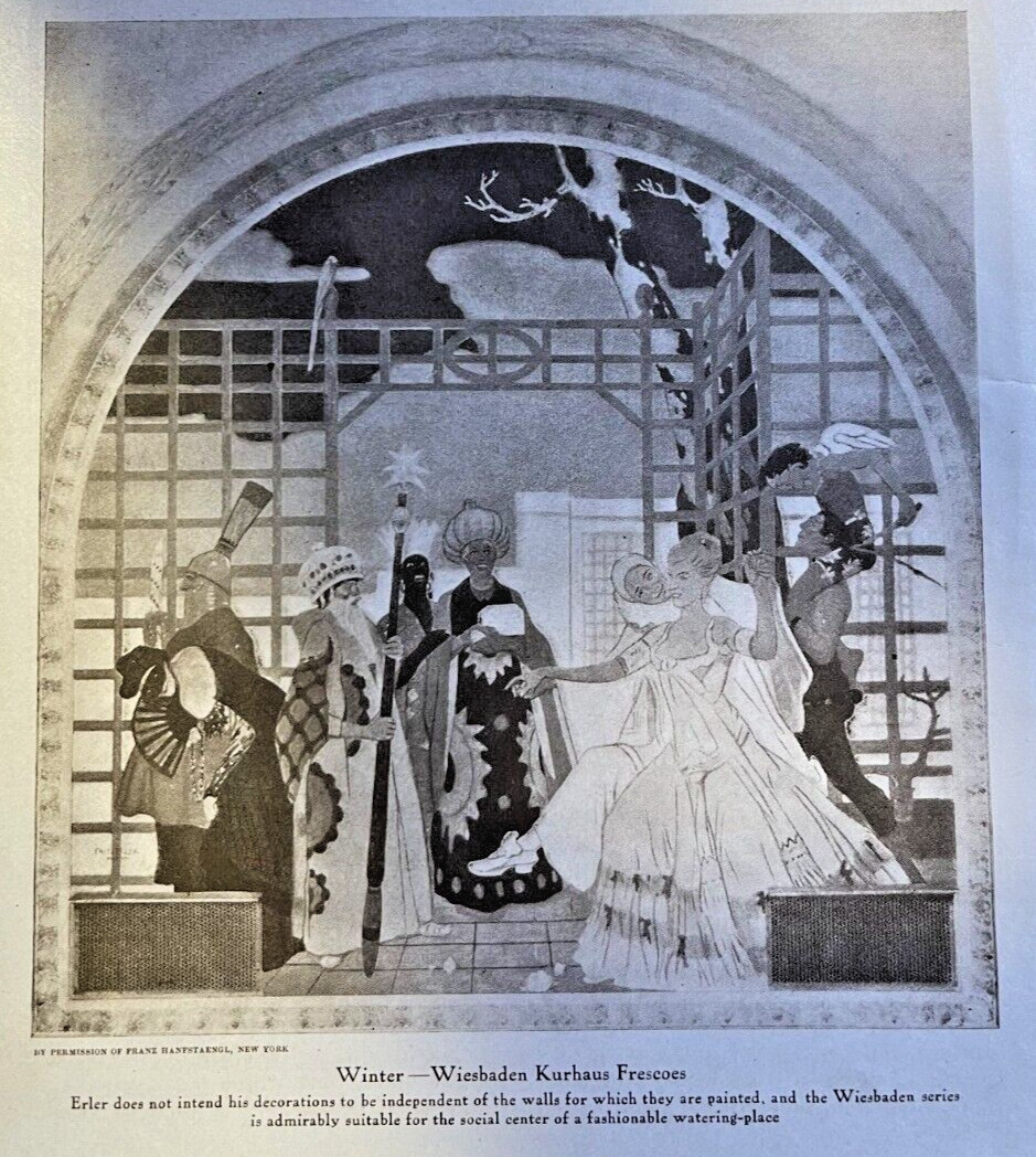 1913 Artist Fritz Erlin illustrated