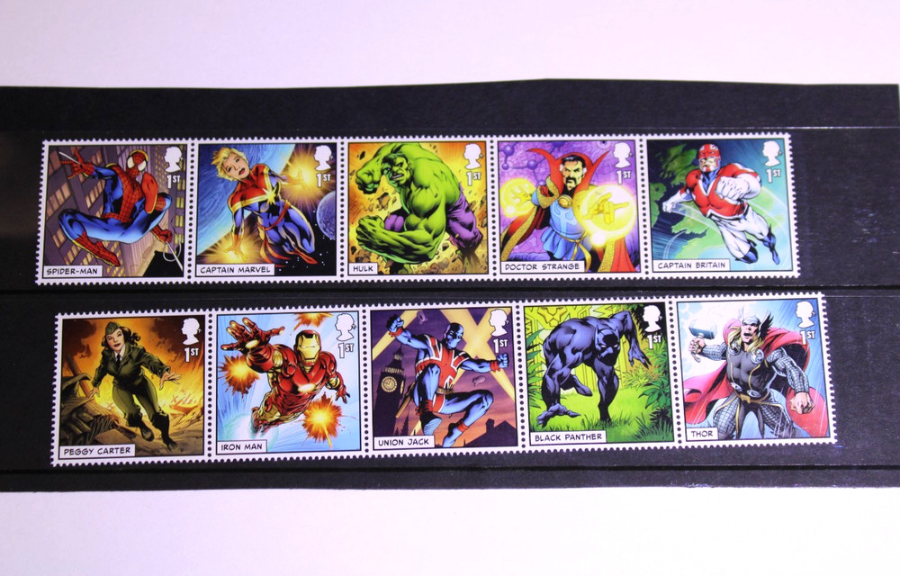 marvel comic stamps