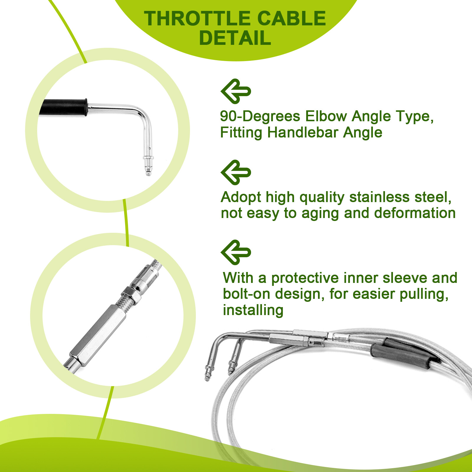 For Harley Heritage Softail Classic 16" Rise Gangster Ape Handlebars Kit Non-ABS