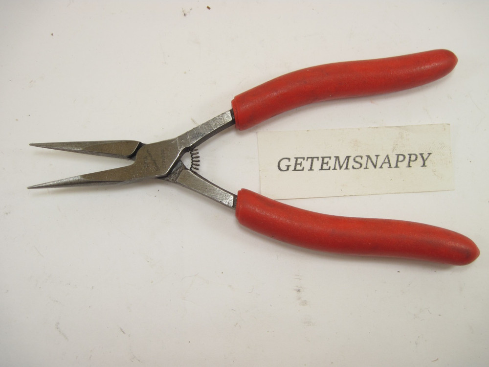 Snap On Electronic Red Handle Needle Nose Pliers E721BCG NICE