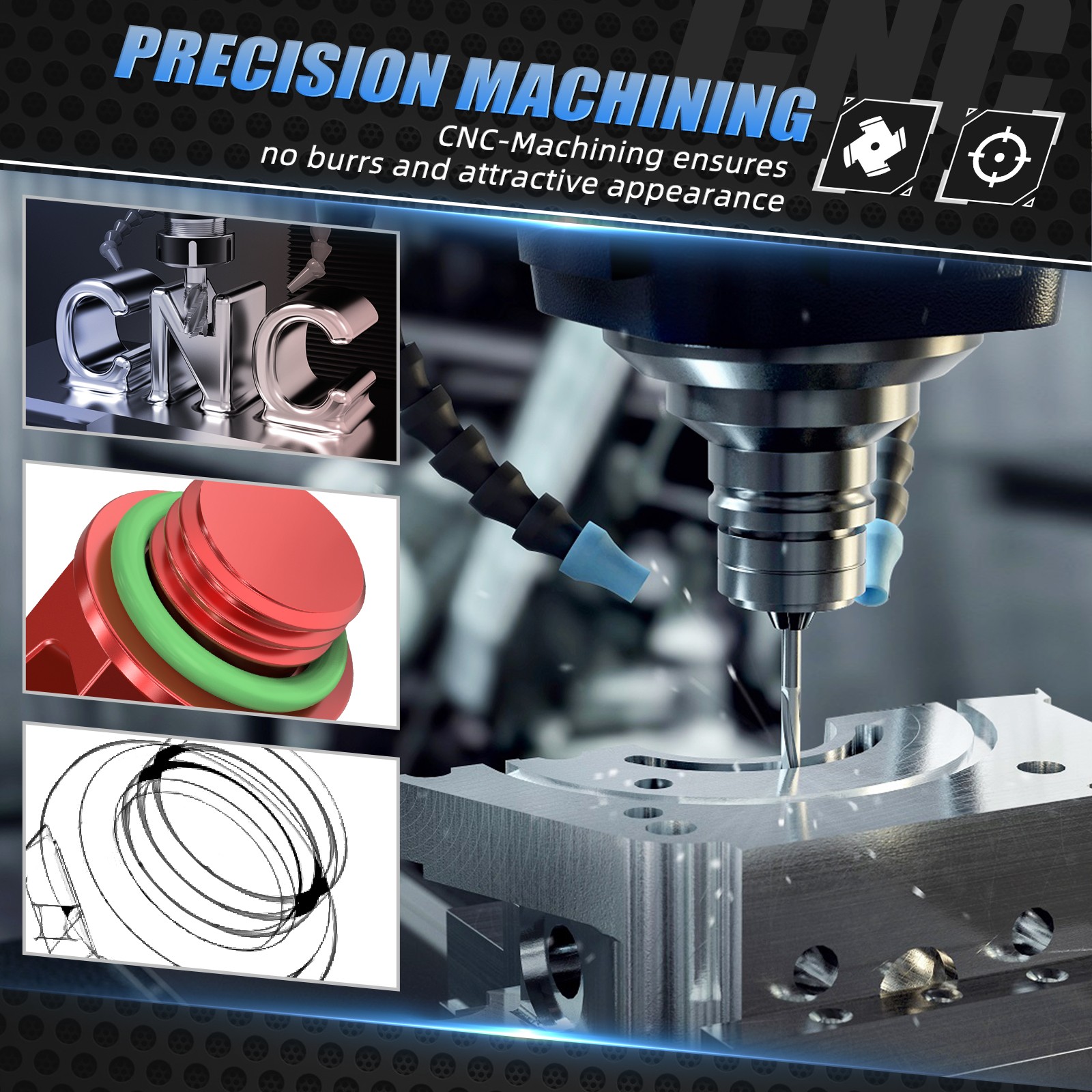 Aluminum Oil Filler Cover Cap For Honda TRX450ER / TRX450R 2006-2014 Model Red