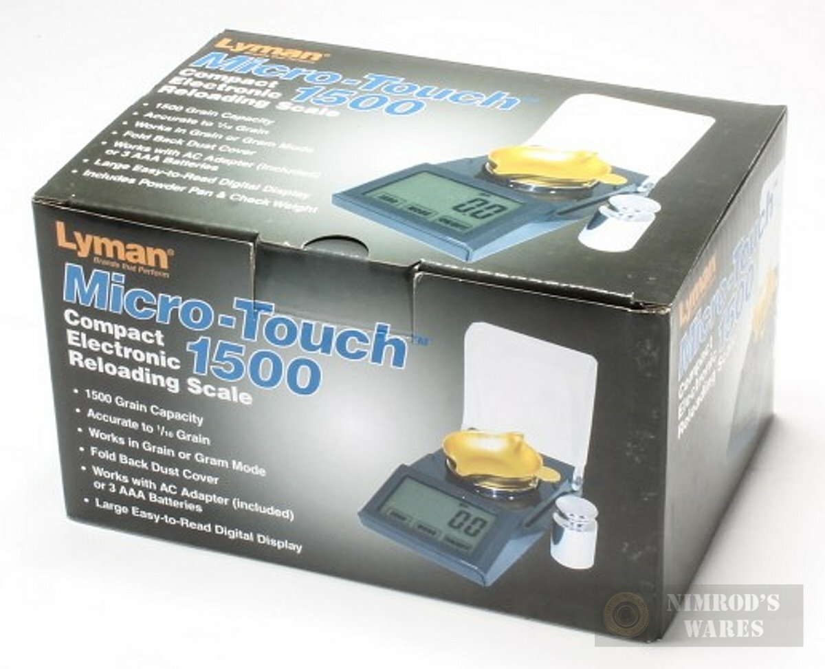 Lyman Micro-Touch 1500 RELOADING SCALE DIGITAL 1500 Grains AC/Battery 7750700